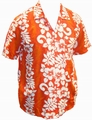 Hawaii Hemd Classic Flower - orange