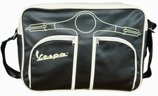 Vespa Schultertasche - schwarz