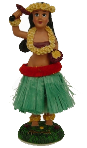 Hula Doll - Hula Girl mit Uliuli