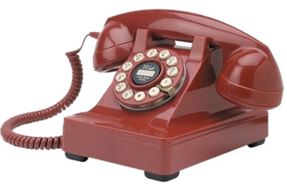 Retrotelefon 302 - Rot