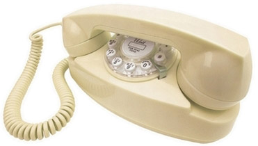 Retrotelefon Princess - Creme