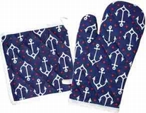 Topflappen Garnitur - Galley Ho Anchor