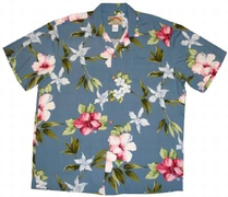 Original Hawaiihemd - Hibiscus Summer - Blau - Paradise Found
