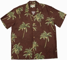 Original Hawaiihemd - Coconut Tree - Chocolate Brown - Paradise Found