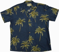 Original Hawaiihemd - Coconut Tree - Navy - Paradise Found