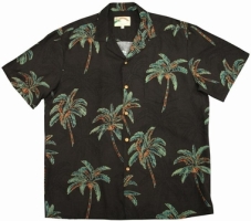 Original Hawaiihemd - Coconut Tree - Schwarz - Paradise Found