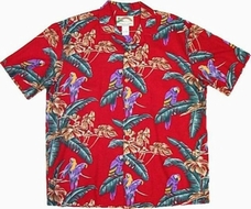 Original Hawaiihemd - Magnum - Jungle Bird - Rot - Paradise Found